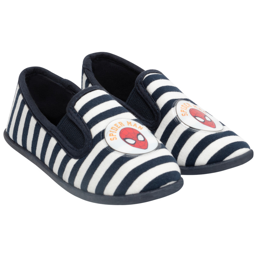 Chaussons rayés motif Spiderman pour enfant garçon 