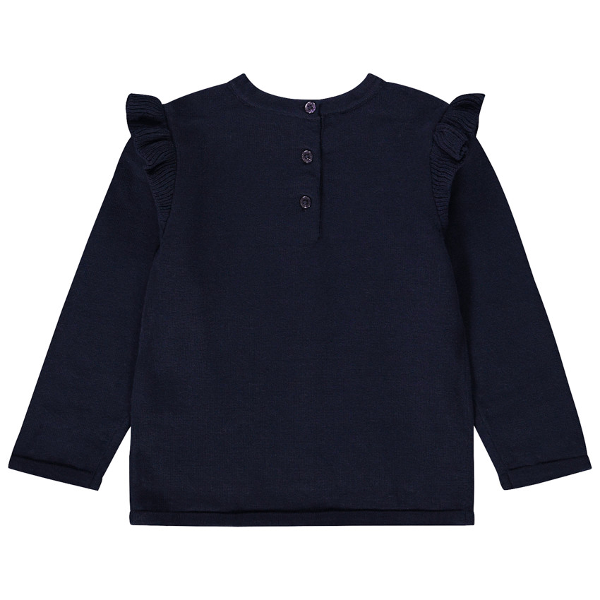 Pull en tricot print fantaisie pour bébé fille 