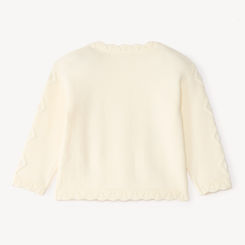 Gilet tricot bébé fille fantaisie 