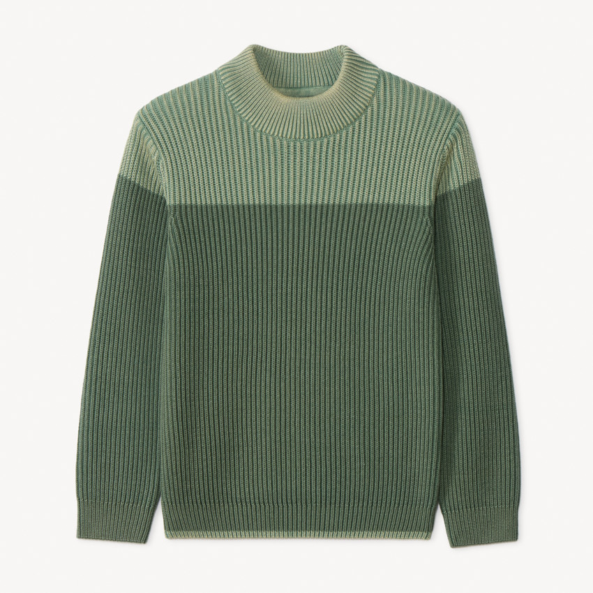 Pull en tricot perlé effet color block pour garçon