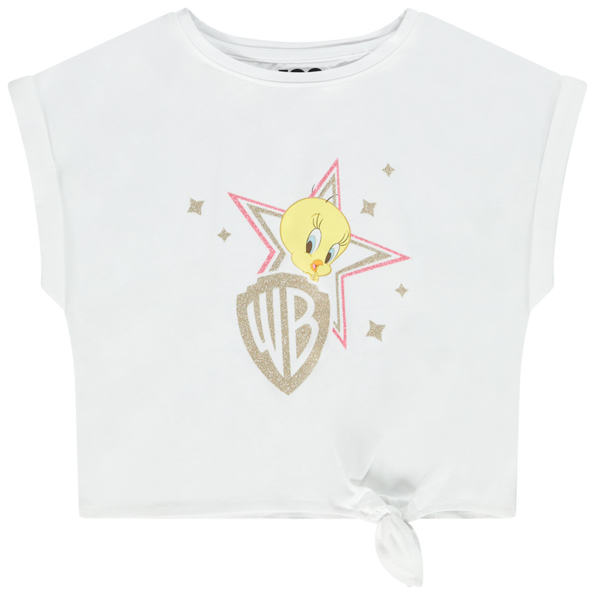 Pull Fille Warner Bros 4-5 Ans - Rouge, Jumper D'Occasion En Très Bon État