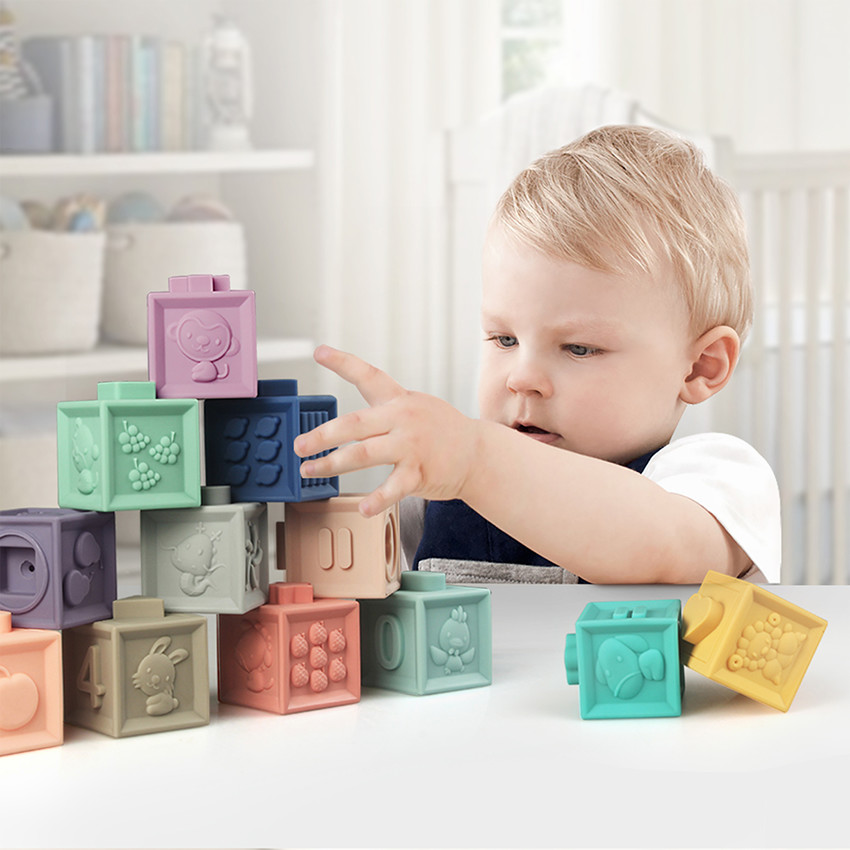 Mes premiers cubes éducatifs - Multicolore (BabyToLove) - Image 1