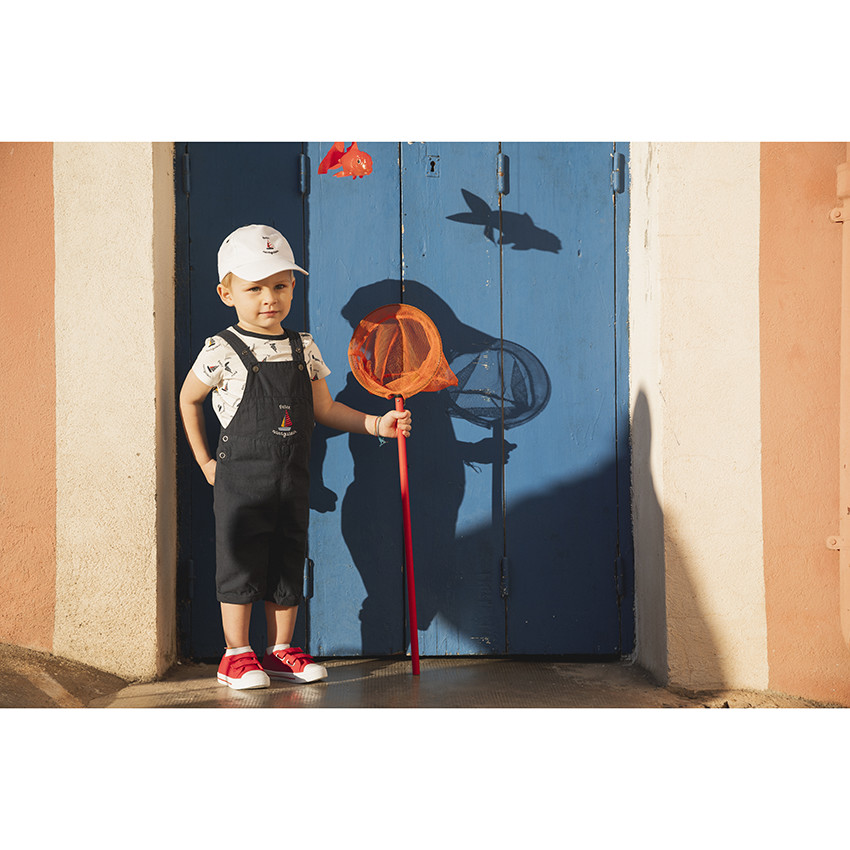 Casquette unie avec motif marin pour bébé garçon 
