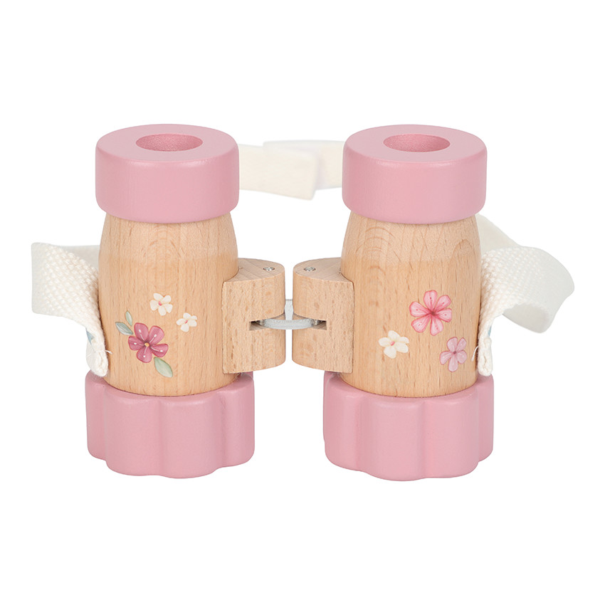 Paire de jumelles en bois Fairy Garden - Rose