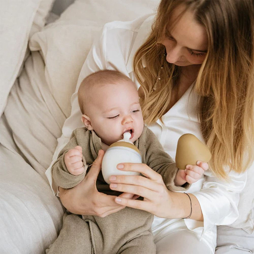 Biberon silicone 150 ml tétine débit lent Oats 