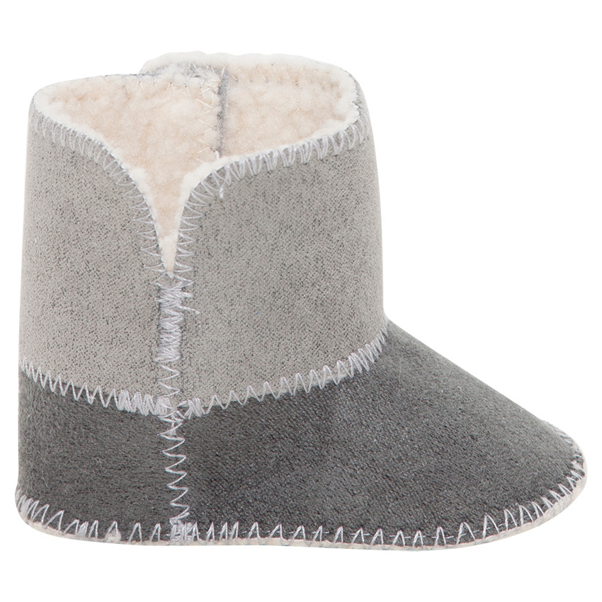 1/2 bottes bicolores doublées sherpa