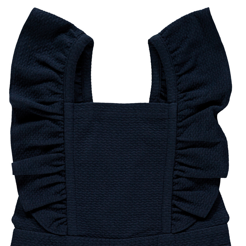 Salopette longue en jacquard pour enfant fille  