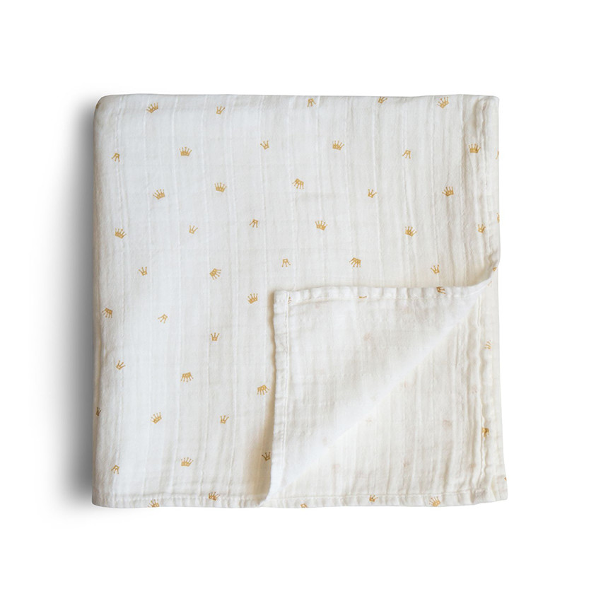 Lange d'emmaillotage en coton Biologique crowns 