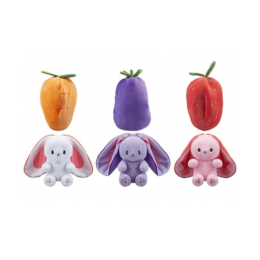 Peluche lapin réversible Zippy 20 cm (modèle aléatoire) 