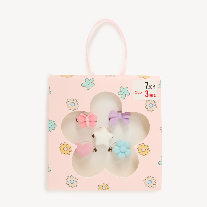 Lot de 5 bagues fantaisie douces pour fille 