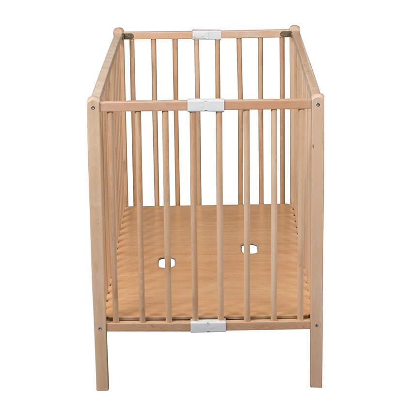 Lit Roméo extra pliant 60 x 120 cm – Vernis Naturel 