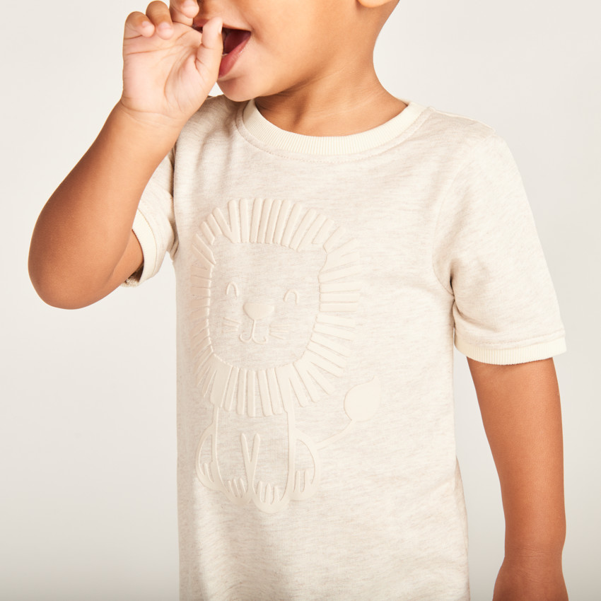 Combinaison courte print Lion pour bébé garçon 