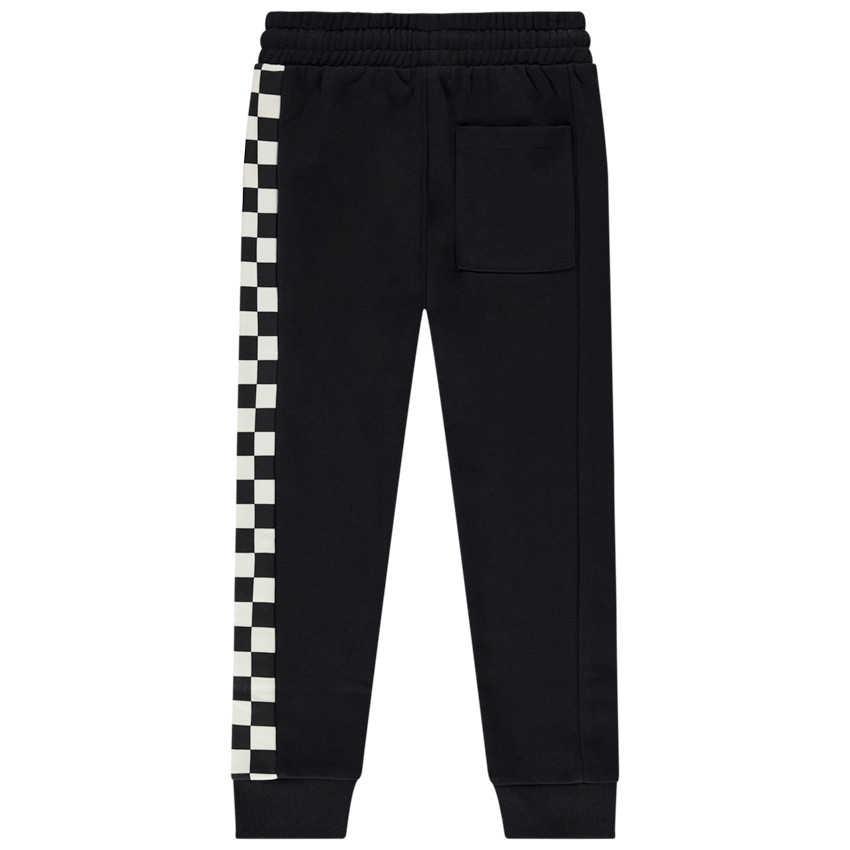 Jogging molletonné motif damier pour garçon 