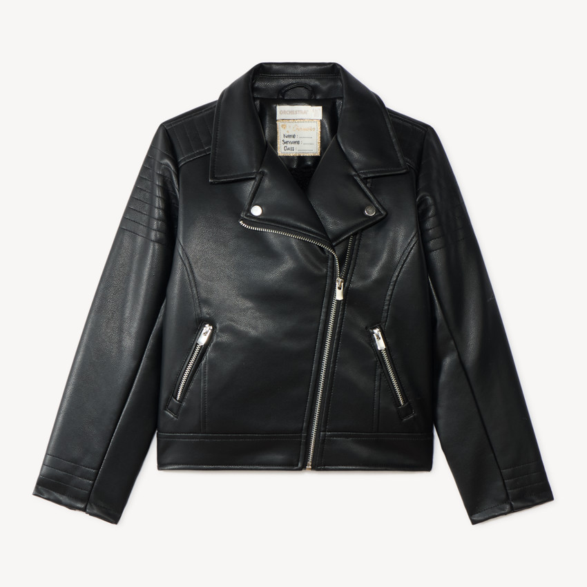 Veste perfecto fille doublée en sherpa