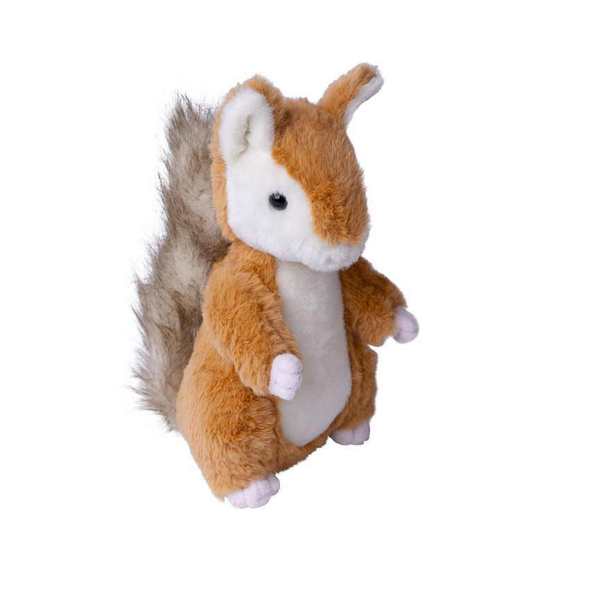 Peluche écureuil 25cm marron