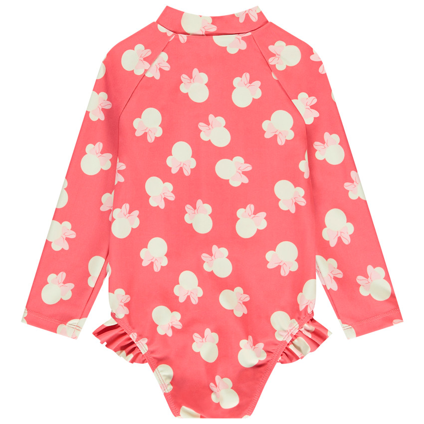 Maillot de bain 1 pièce anti-UV Minnie Disney pour bébé fille 