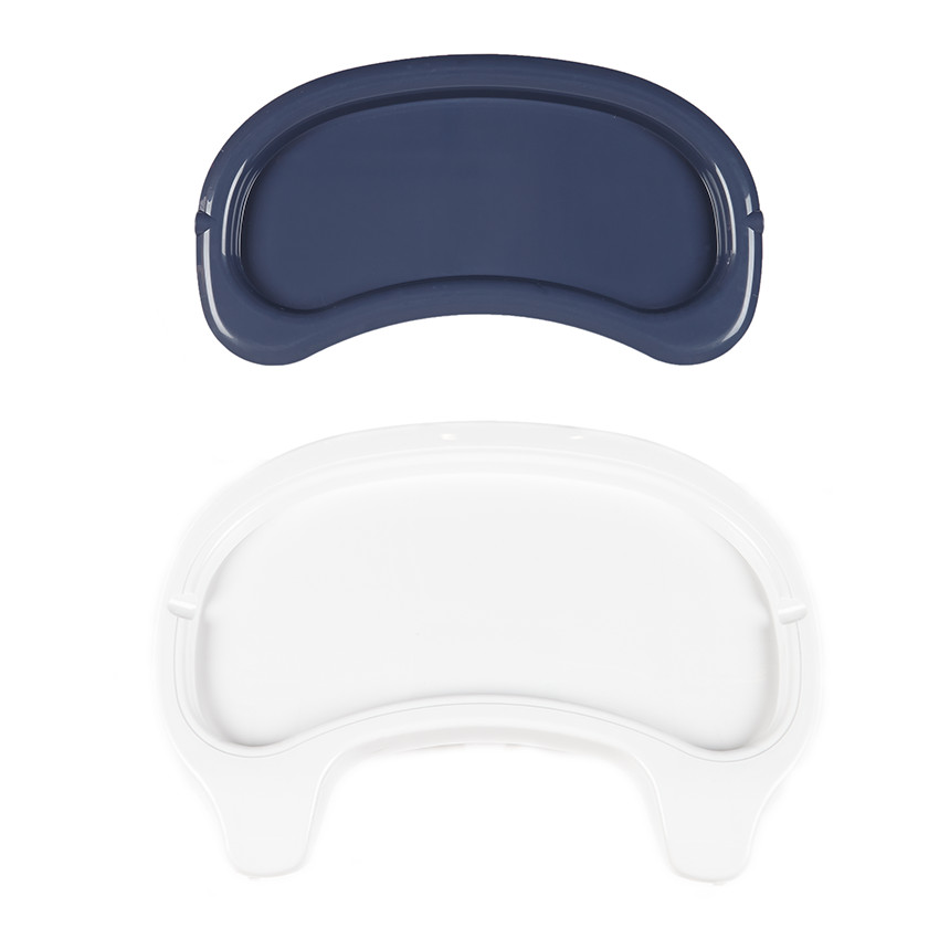 Chaise haute Basic - Bleu-gris 