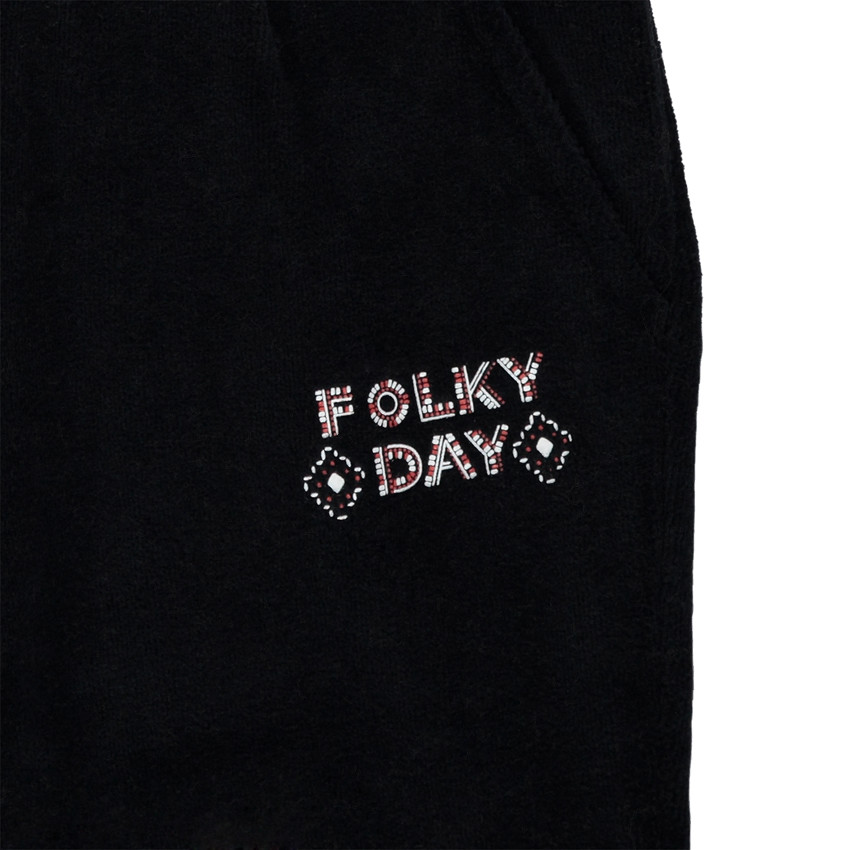 Jogging en velours bicolore 