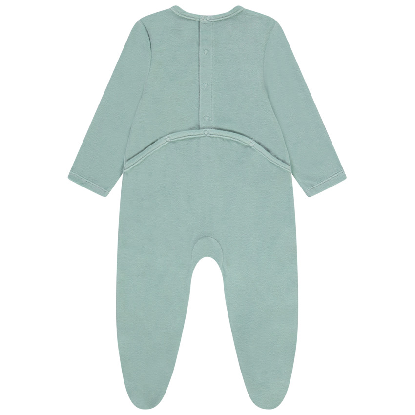 Dors-bien en velours print fantaisie pour bébé garçon 
