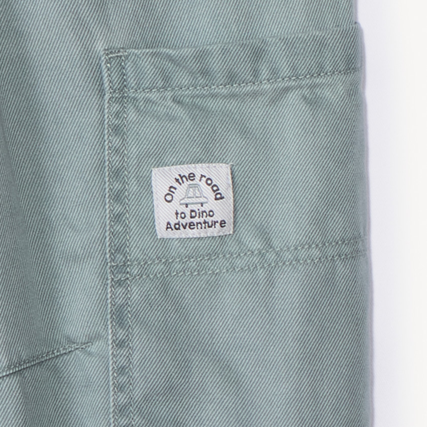 Pantalon cargo en toile doublée pour bébé garçon 