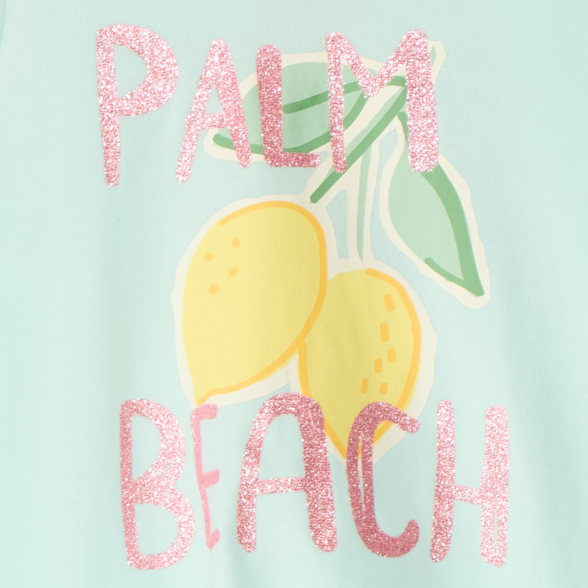 Débardeur effet noué à print pailleté pour fille  