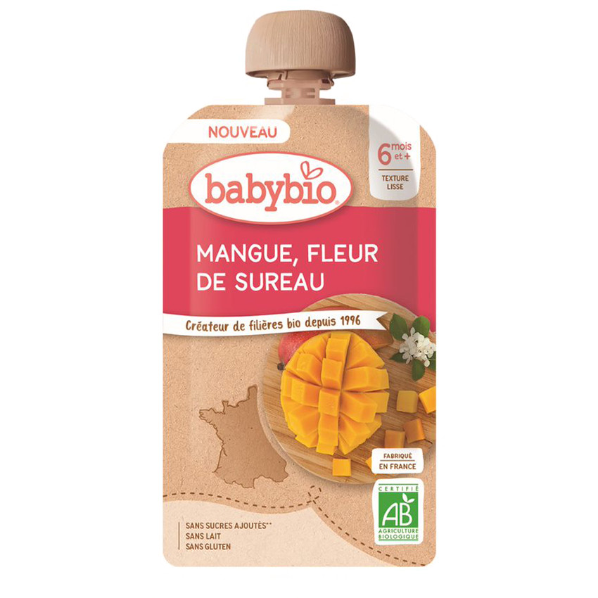 Gourde sucrée Mangue et Fleur de Sureau 120g 