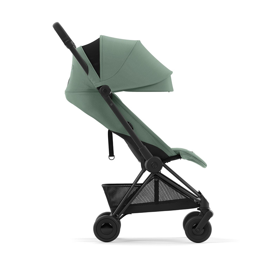 Poussette ultra-compacte Coya matt black/leaf green 