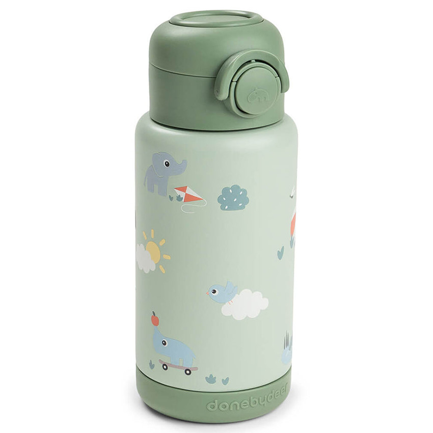 Gourde isotherme avec paille 340ml Playground Vert 