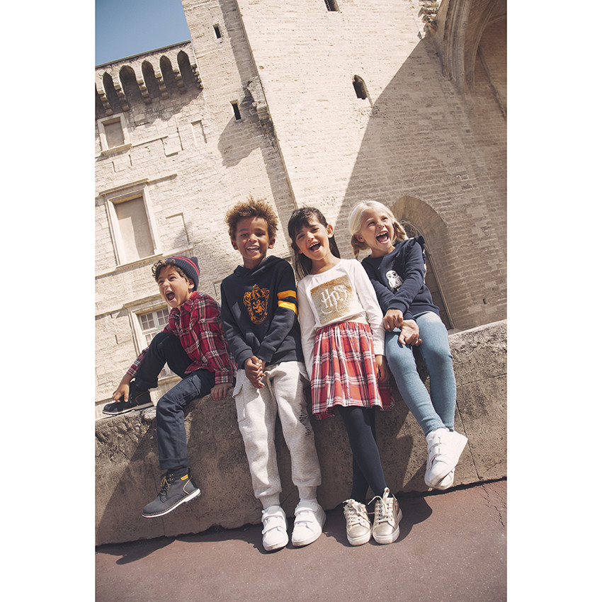 Bonnet en tricot à badge brodé Harry Potter 