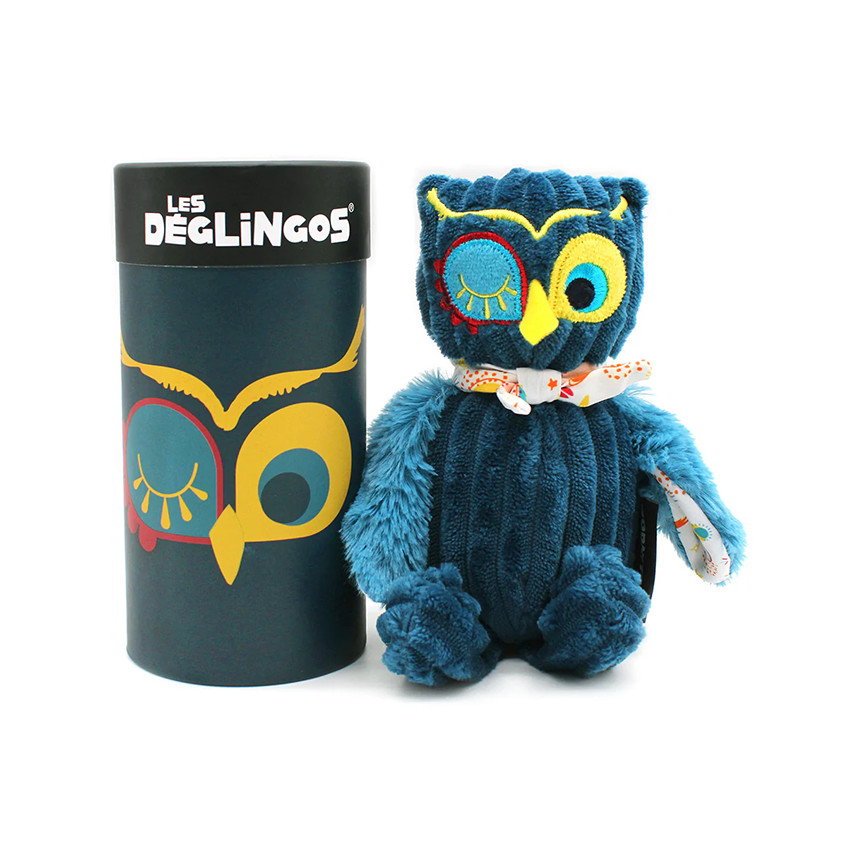 Peluche petit Simply Astros Le Hibou avec sa boîte  