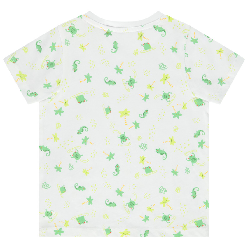 T-shirt manches courtes en jersey imprimé grenouilles pour bébé garçon 