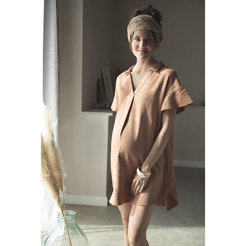 Robe de grossesse manches courtes  