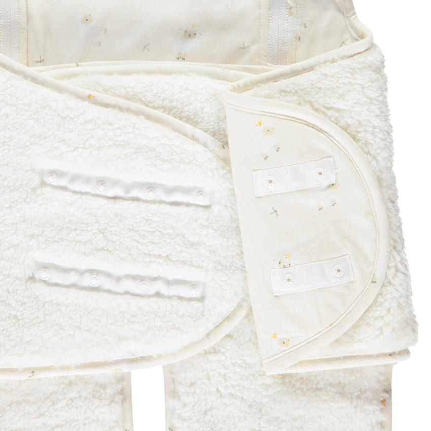 Nid d'ange à capuche avec oreilles décorative "La Vie à la Ferme" 