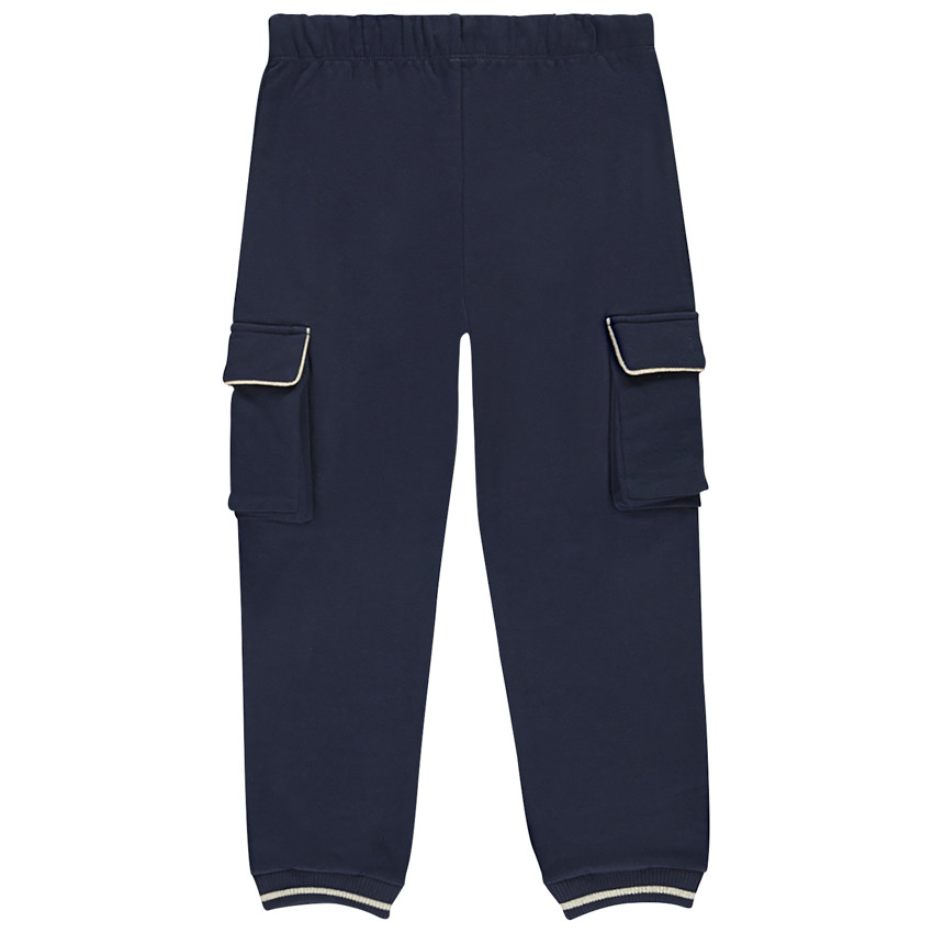Jogging molleton style cargo à détails dorés pour fille 