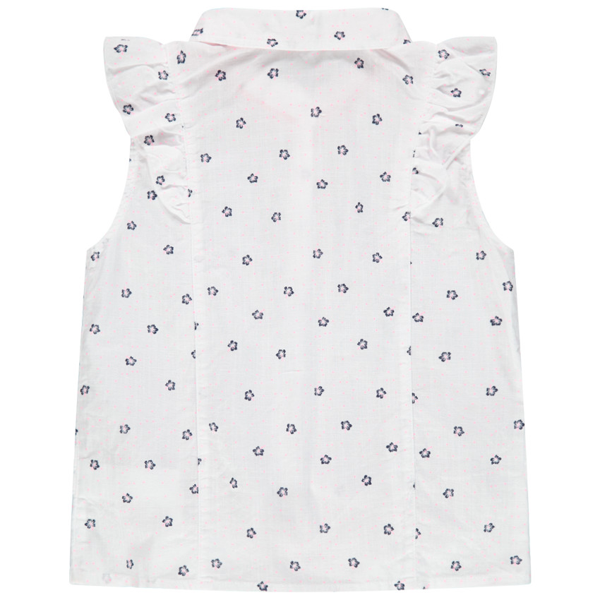 Chemise manches courtes à fleurs all-over 