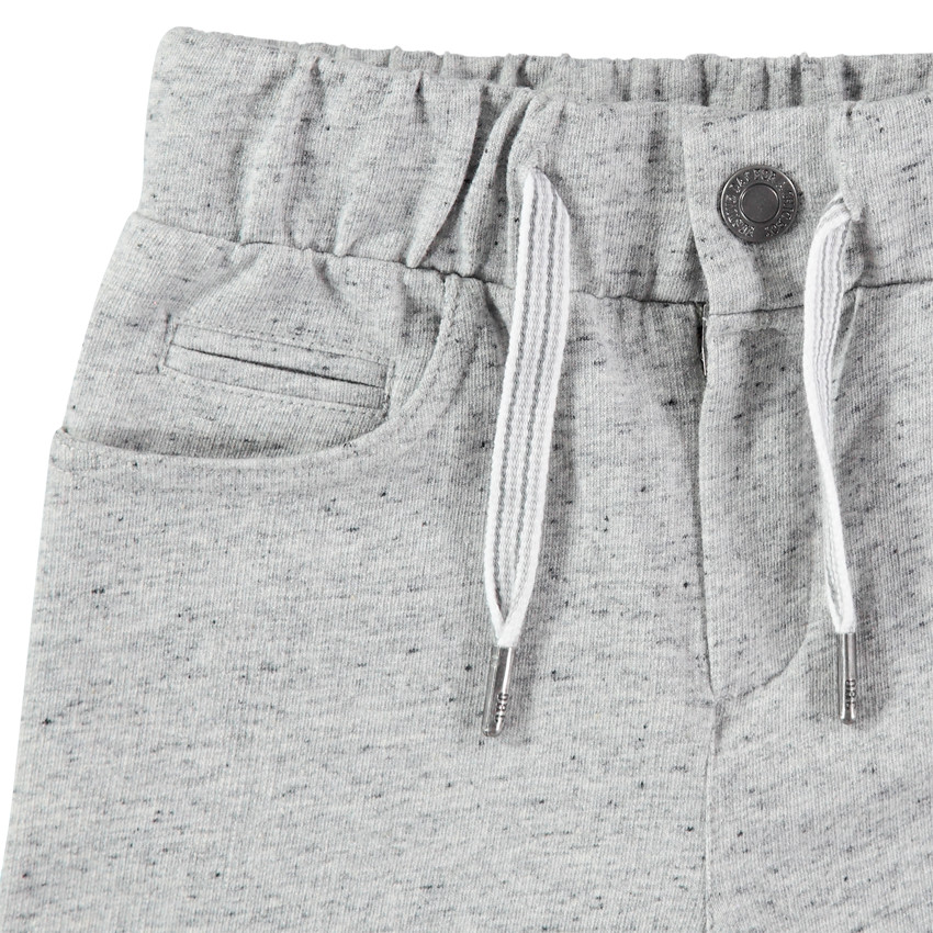 Ensemble t-shirt à poche rayée et bermuda en molleton neps 