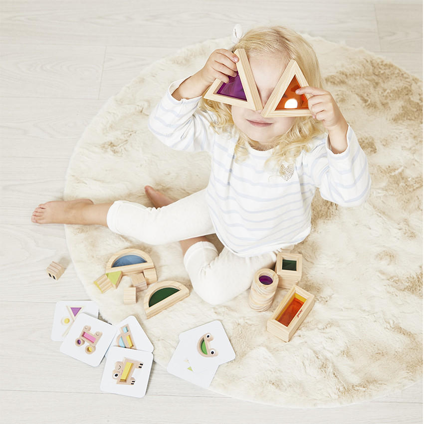 Blocs translucides sensoriel - Beige (Janod) - Image 4