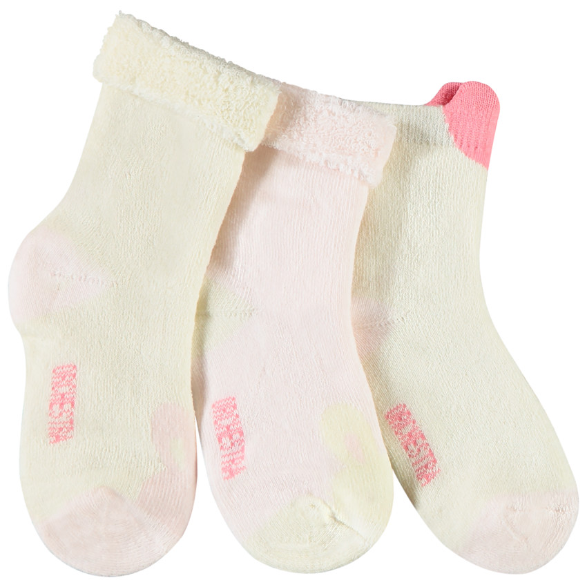 Lot de 3 paires de chaussettes à bouclettes pour bébé fille 