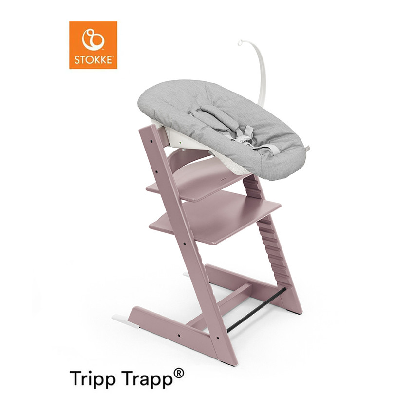 Chaise-haute évolutive en hêtre Tripp Trapp mauve 