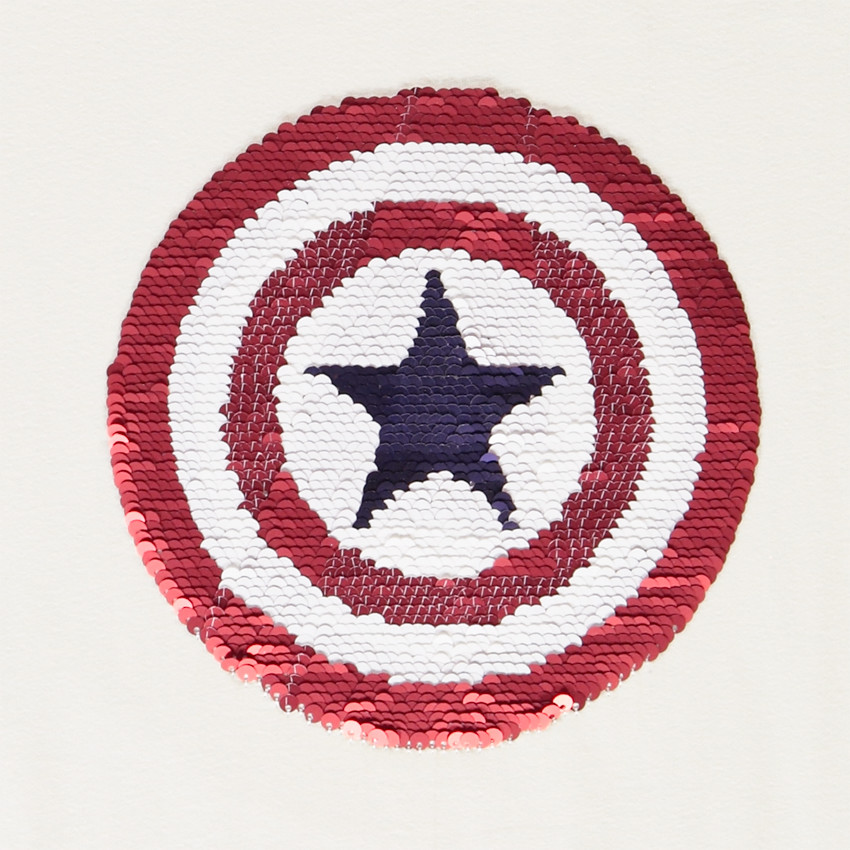 Ensemble t-shirt + short à sequins magiques Avengers pour garçon  