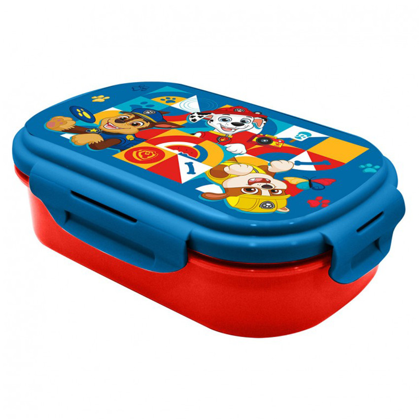 Lunchbox avec couvert Pat'Patrouille Bleu/Rouge 