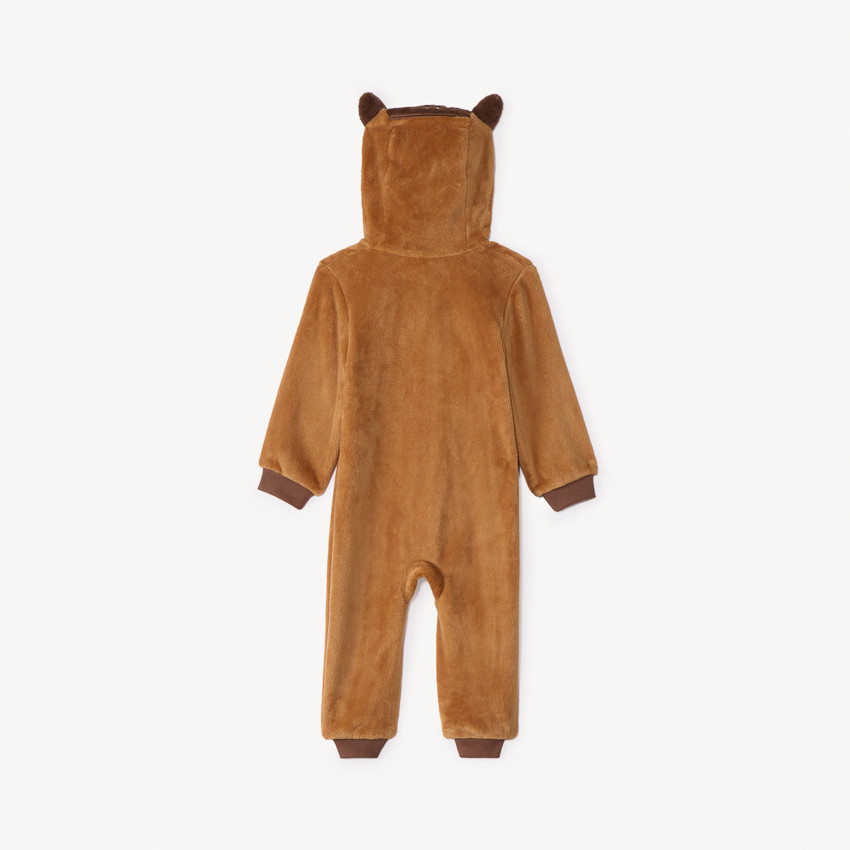 Surpyjama ludique renard en sherpa pour bébé garçon 
