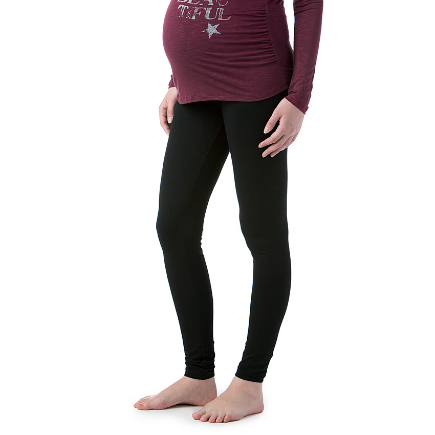 Legging de grossesse noir avec bandeau haut 