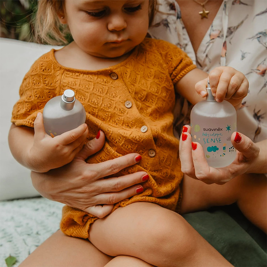 Set doudou lapin + Baby Cologne Sense 150 ml 