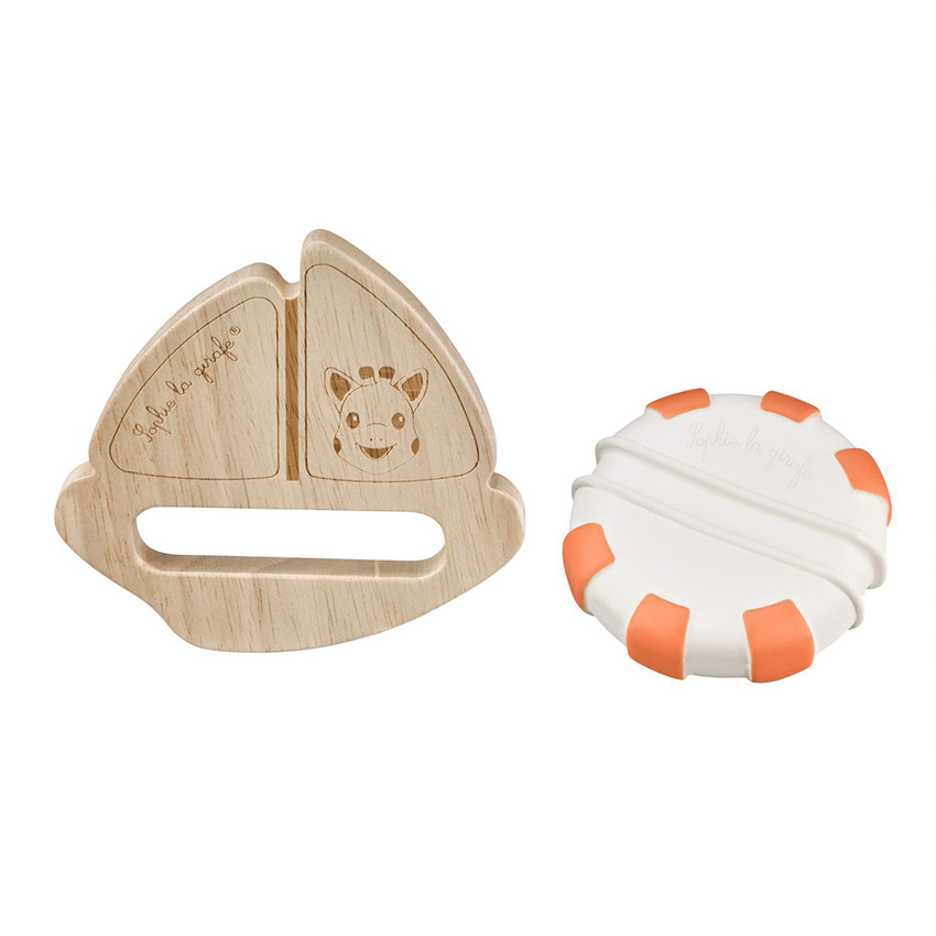 Jouet de Bain Bateau Rubber Wood - Sophie La Girafe 