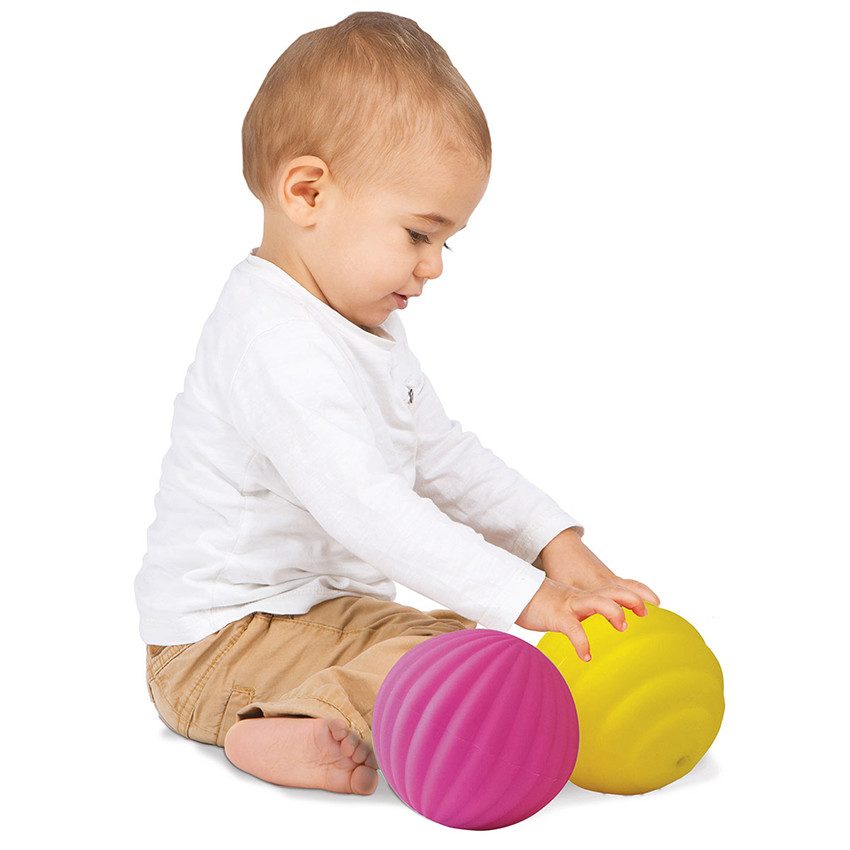 3 Balles sensorielles - Rose 