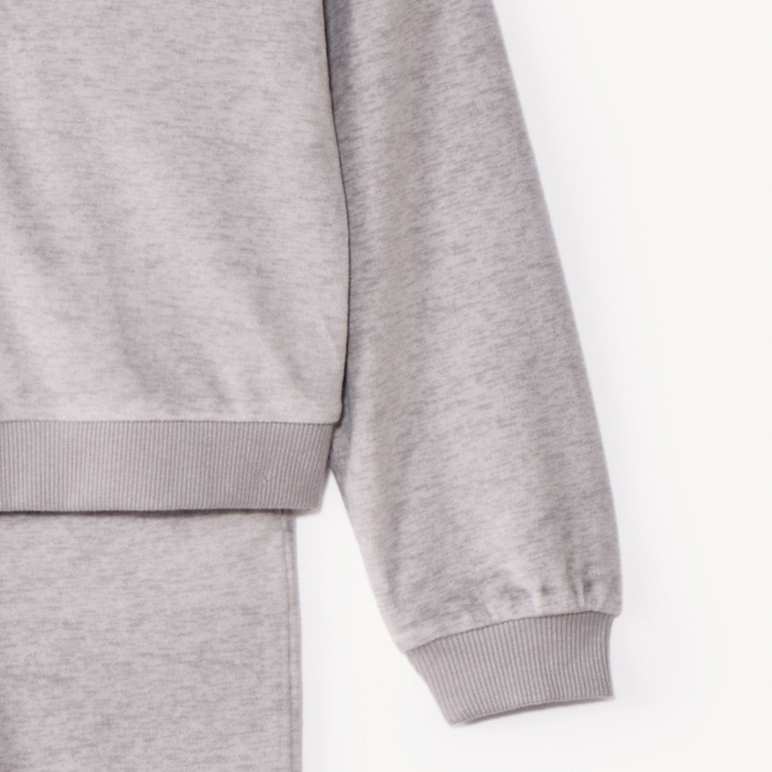 Ensemble gilet à capuche + jogging uni pour fille  