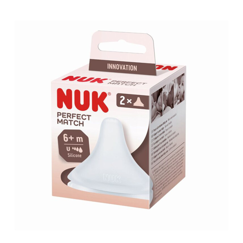 Lot de 2 tétines silicone Perfect Match 6M+ 