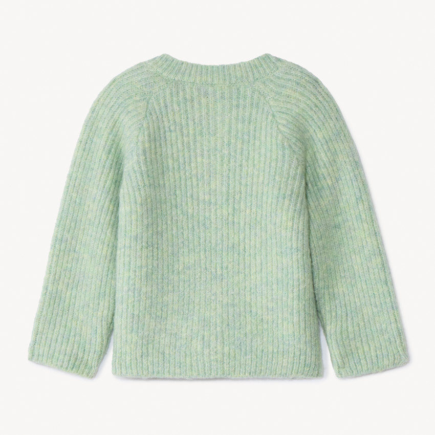 Gilet en tricot uni boutonné pour bébé 
