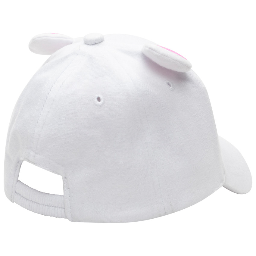 Casquette souris ludique en toile et détails pailletés 